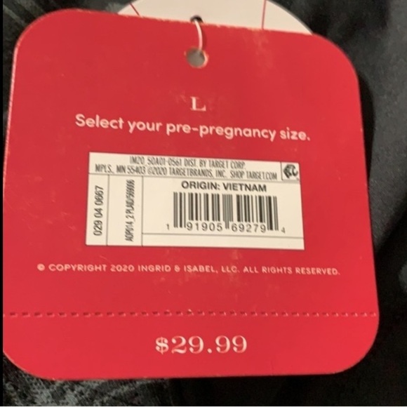 Isabel Maternity Crossover Panel Ponte Pants - Black Plaid - Picture 10 of 16